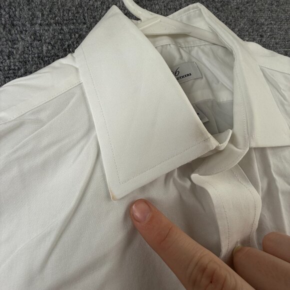 Brooks Brothers Non Iron Button Up Shirt Long Sleeve Men White 15.5 32 Woven ** - Picture 12 of 16